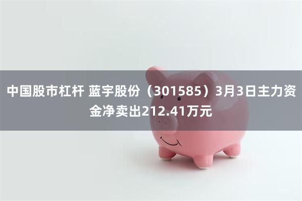 中国股市杠杆 蓝宇股份（301585）3月3日主力资金净卖出212.41万元
