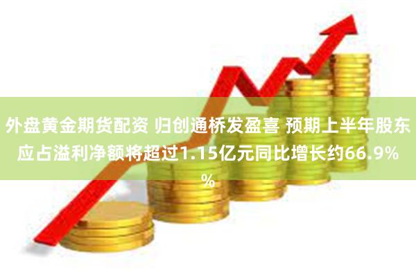 外盘黄金期货配资 归创通桥发盈喜 预期上半年股东应占溢利净额将超过1.15亿元同比增长约66.9%